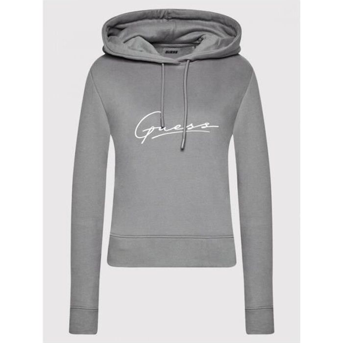 Guess Sweat à Capuche Logo Jeans Femme – Coton Confortable – Style Décontracté
