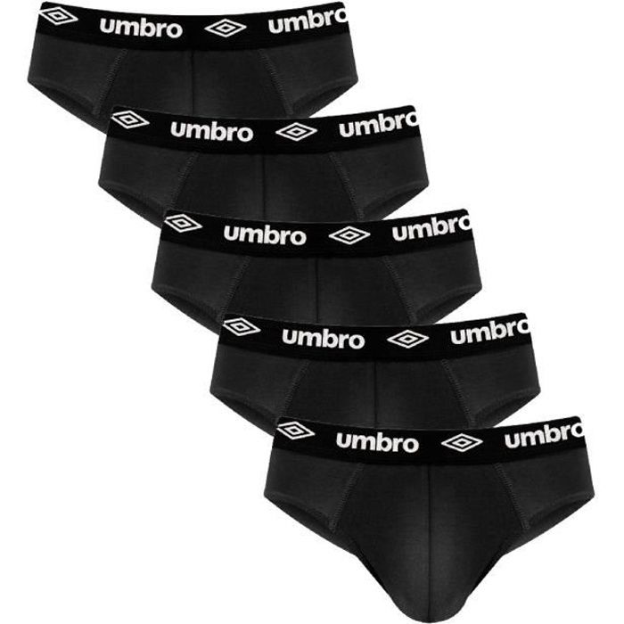 Slips Homme SPORTSWEAR Confort et Respirant Pack de 5 Slips Noir UMB