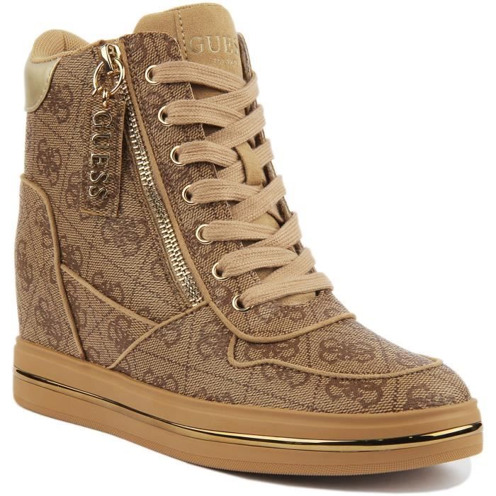 Guess women's deals dustyn wedge sneakers