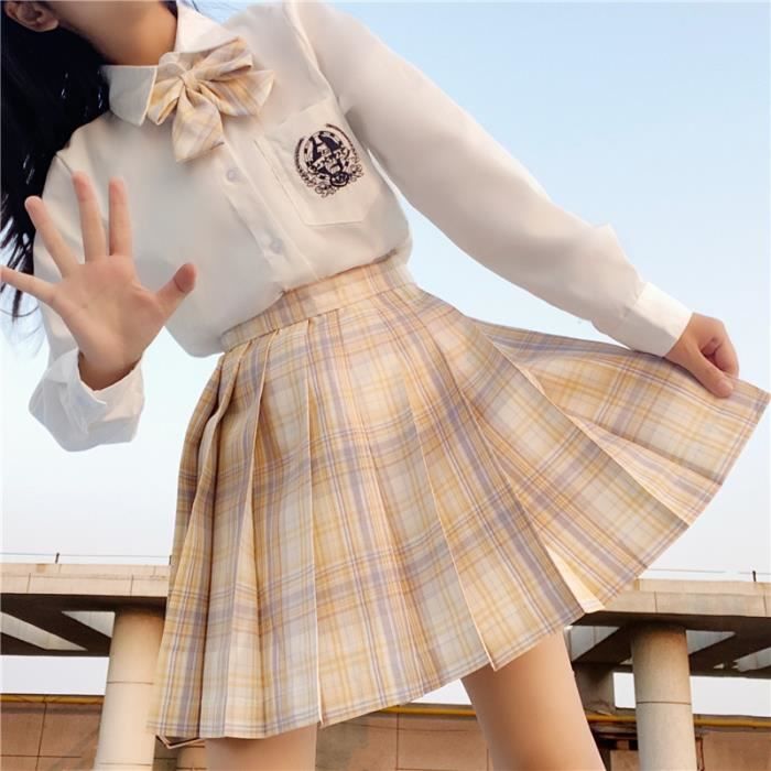 Jupe Droite Marks And Spencer - Taille 10 - Multicolore à Carreaux - Femme