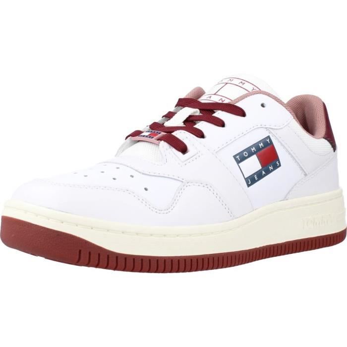 Tommy Jeans Basket Femme - TOMMY JEANS - 126010 - Blanc - Lacets - Plat