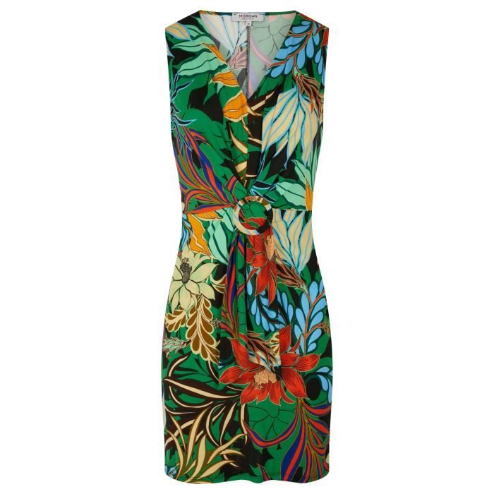 Robe courte Morgan vert Vert, bleu, rouge, orange et noir - Cdiscount Pr??t-?�-Porter