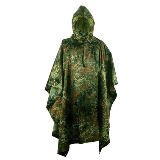 Poncho De Pluie SCHYIDA 3 En 1 Imperméable Multifonction - Cape Vélo Camping Randonnée Homme Femme