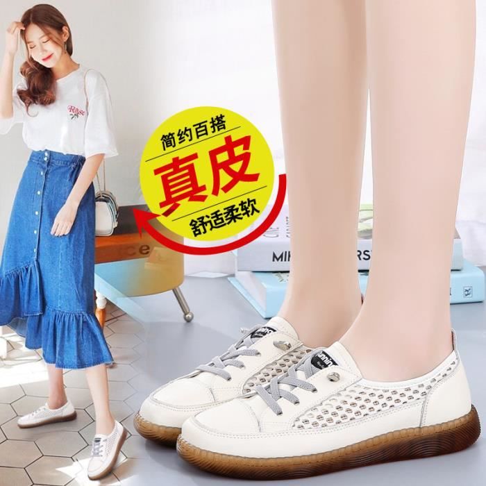 mocassin femme lacet