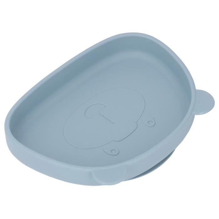 Assiette à Ventouse En Silicone Pour Bébé – Avec 4 Cuillères Auto-alimentées (PandaEar)