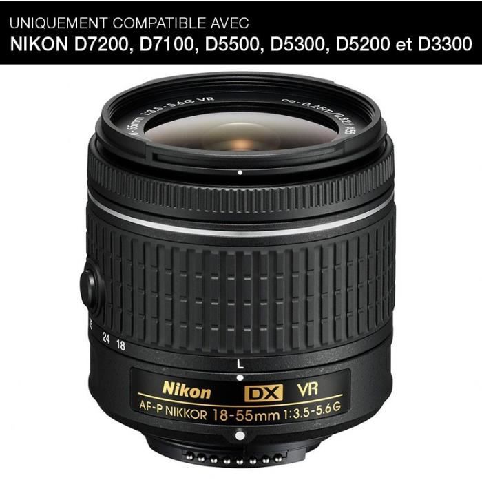 Nikon AF P DX NIKKOR 18 55 mm f3.5 5.6G VR - vue 3