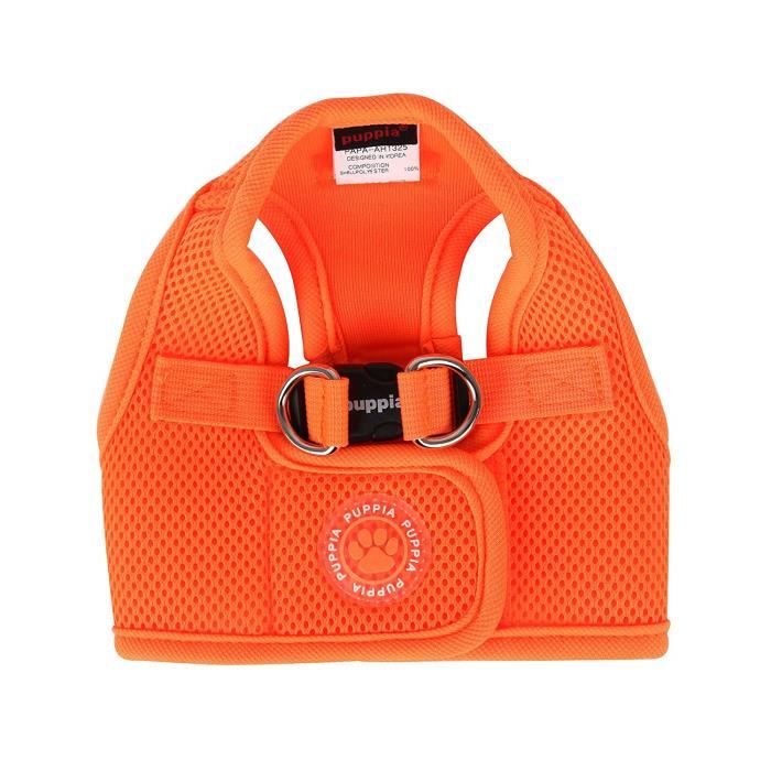 Harnais - Puppia - Gilet Neon B - Orange - Taille XS - Confortable et léger