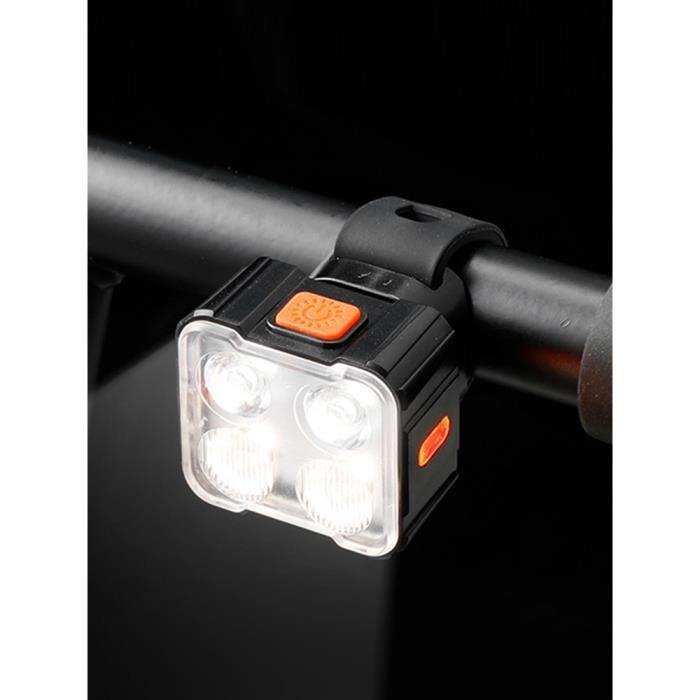 Phares en Alliage d'Aluminium pour Vélo Lumières Extérieures Recharge USB avant et Arrière Phares en Alliage d'Aluminium pour Vélo Lumières Extérieures Recharge USB avant et Arrière