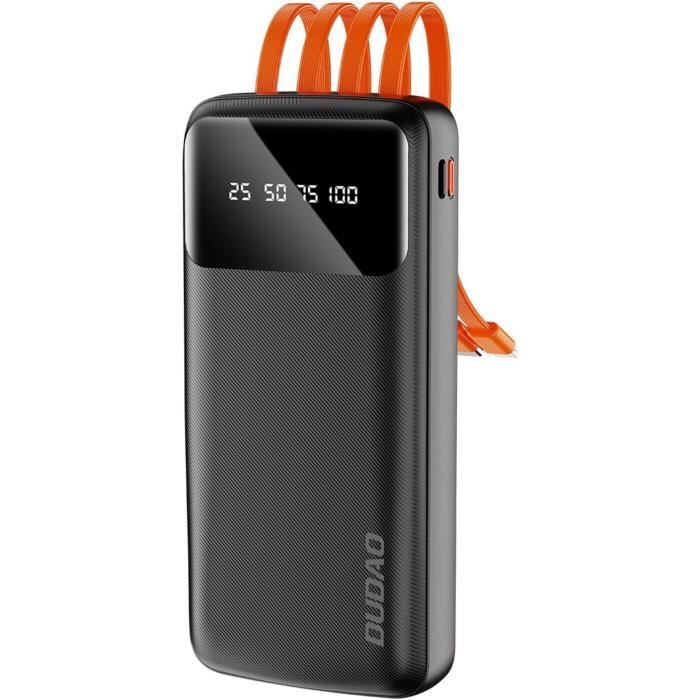 QILIVE Batterie Externe 20 000mAh 35W+Cäble De Charge - Noir Pas Cher