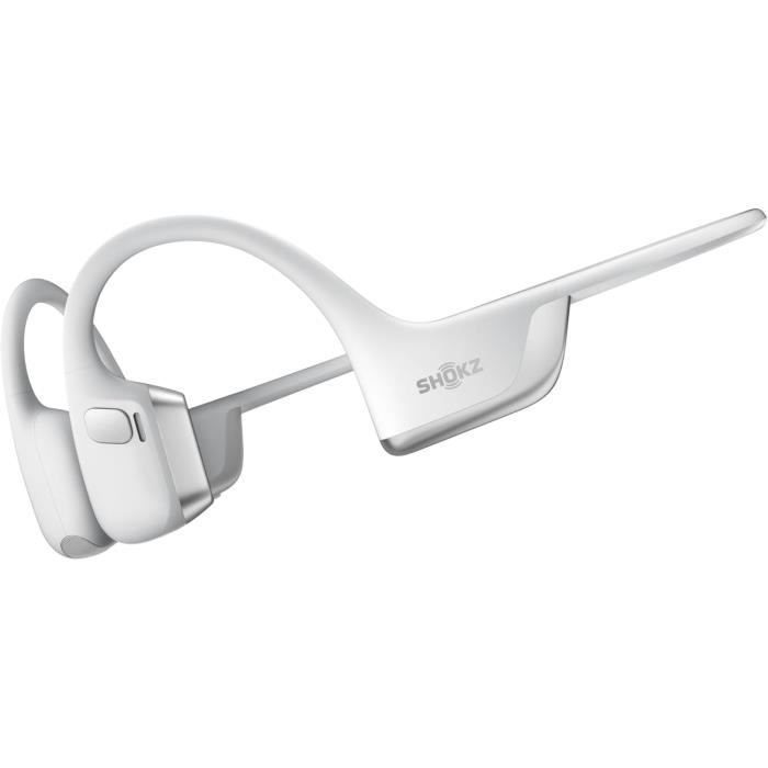 Casque à Conduction Osseuse - SHOKZ - OpenRun Pro 2 - Bluetooth 5.3 - 12h Autonomie - Argent