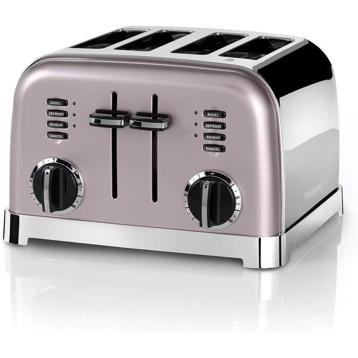 Cuisinart CPT180PIE Toaster 4 tranches, rose vintage12