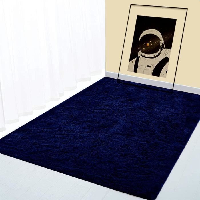 Tapis Moderne Décoratif Doux Et Moelleux Pour Salon, Chambre à Coucher, Chambre D'enfant, Tapis Pelucheux Antidérapant En Peluche Pour Intérieur (gris Foncé) 61 X 119,4 Cm