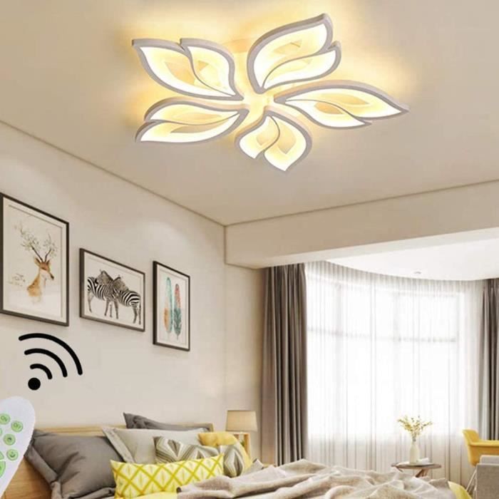 Hsyyz Plafonnier LED Moderne En Forme De Coeur Dimmable Avec Télécommande - 55cm Marron
