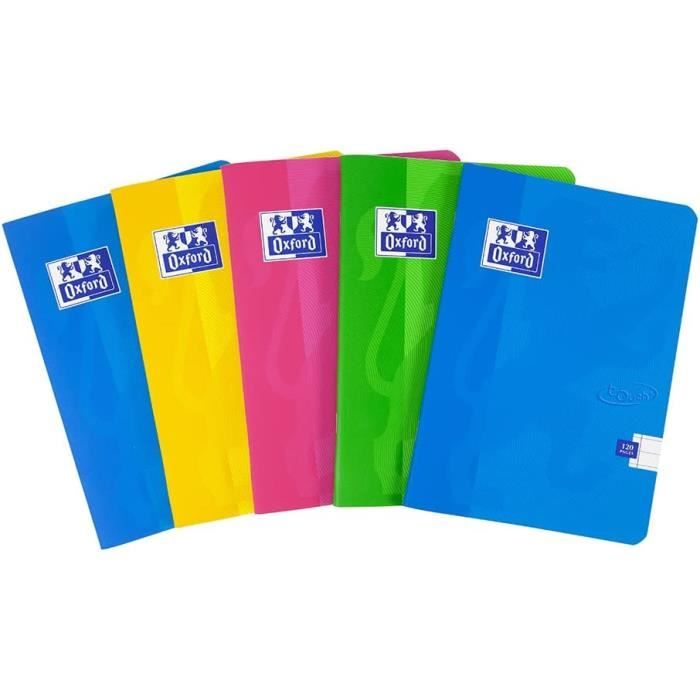 Carnets A4 Reliés Silvine - Lot De 5, 192 Pages Lignées, Couverture Rigide Bleue