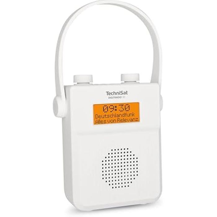 Radio de Douche - TECHNISAT - DIGITRADIO 30 - Étanche IPX5 - Bluetooth - Batterie rechargeable