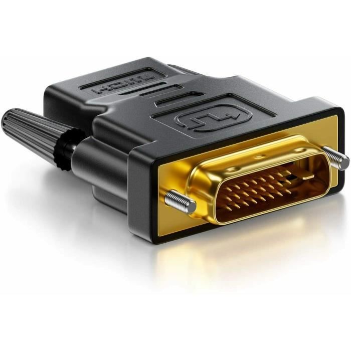 Adaptateur HDMI Vers DVI Cable Hdmi Femelle Vers Dvi Male