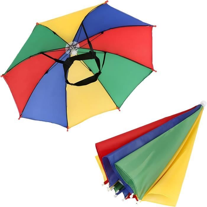 Chapeau Parapluie VIFERR - 65 Cm De Diamètre - Pliable Et Léger - Pour Outdoor
