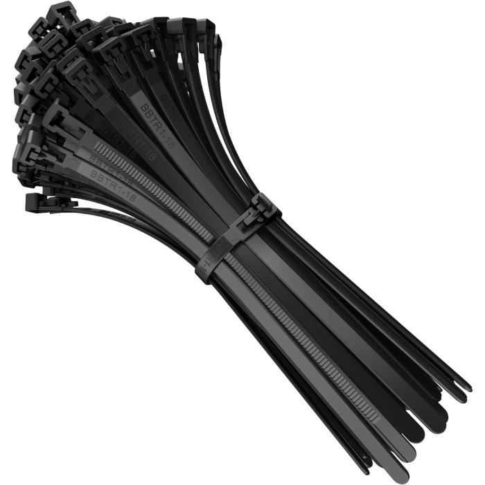 Colliers De Serrage (sanglons) Nylon 200mm X 2,5mm - Lot Neuf, Pour Câbles, Fixation, Rangement