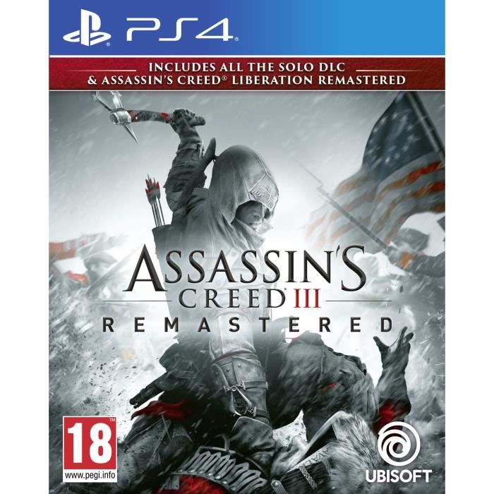 Jeu Playstation 4 Assassin' Creed III + Liberation Remaster Remaster PS4 Import anglais jouable en français