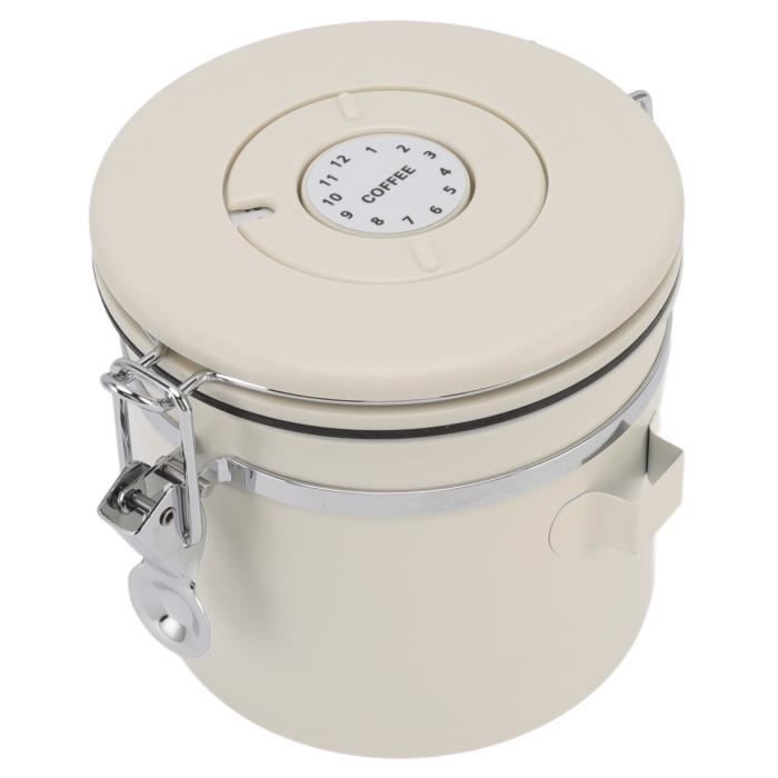 LOVELLO KitchenCraft - Boîte à Café En INOX, Couvercle Refermable, Collection, 11 X 19 Cm - Noir