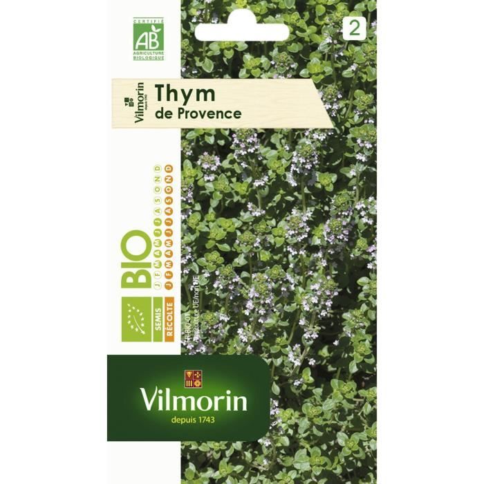 Assortiment de graines - VILMORIN - Thym - Plante aromatique - Aromatique - Soleil