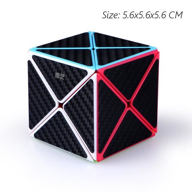 CASSE-TETE,Megaminx--Cube magique autocollant en Fiber de carbone, 2x2
