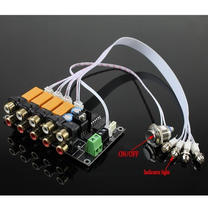 Module De Commutation Audio 4 Voies Stéréo - Sélecteur Rotatif Pour Sources/sorties, Pas D'alimentation Nécessaire