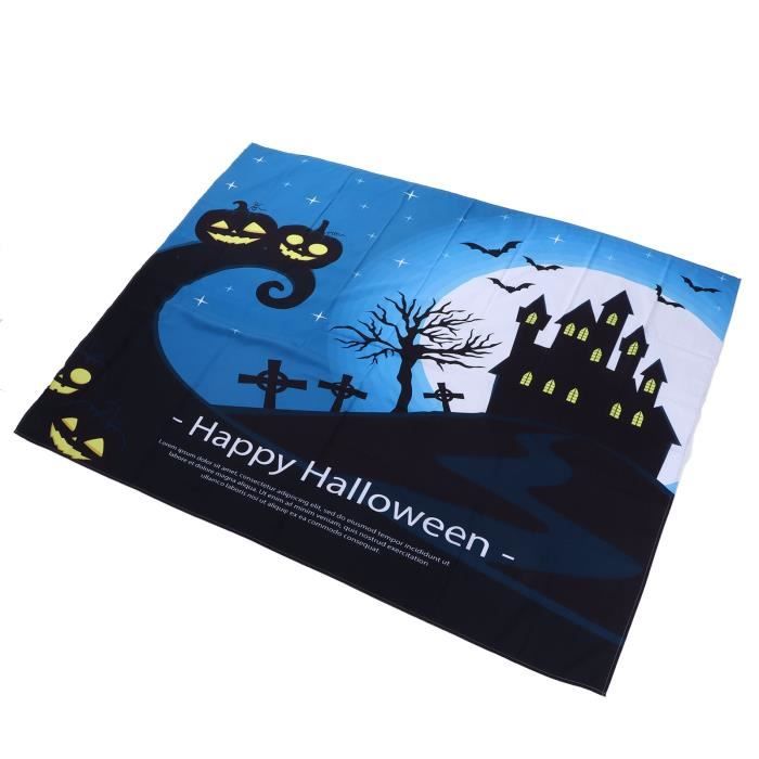 LB 235x180cm Tapisserie Murale Halloween Tenture Murale Château