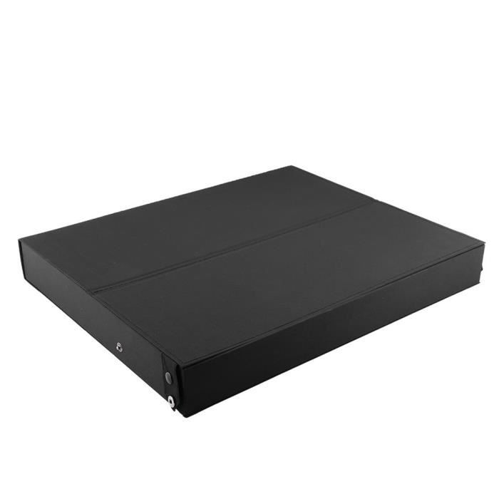 Organiseur à Lunettes 18 Cases - Présentoir En MDF Avec Couvercle Pliable - Rangement Montres/Bijoux