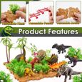 58 pcs dinosaure enfant jouet avec tapis de jeu dactivité - ensemble de figurine dinosaures animaux realiste - cadeau pour ga 312-1