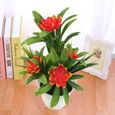 Décoration florale,Bonsaï plantes de bureau en pot fleurs artificielles décors décoration de maison ornement Table de - Type Red-1