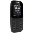 Téléphone portable NOKIA 105 - Noir - Batterie 800 mAh - Affichage 1,8" - GSM-1
