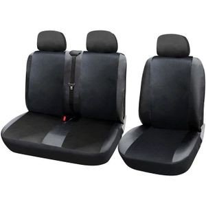Housses Sièges Avant Renault Trafic / Opel Master – Tissu Gris-noir, Premium, 2+1