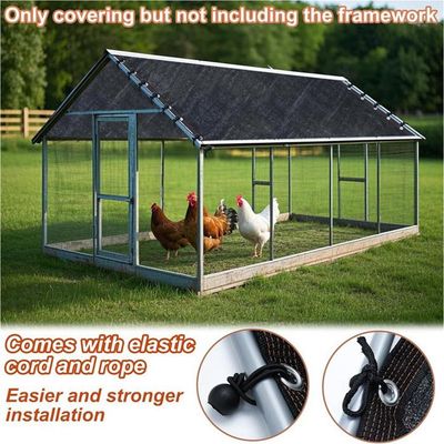 2x Housse De Protection Impermeable 3,5x2m Pour Poulailler - Bâche Avec Tendeurs UV Pour Parc Volaille