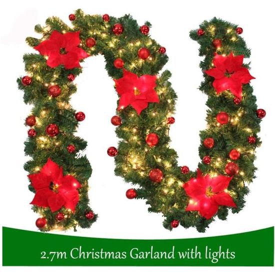 GOBRO/Guirlande Sapin Artificiel, Exterieur Avec Interieur