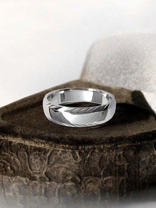 Alliance Homme En Argent 925 Rhodié - Taille 58 - Neuve Avec étiquettes