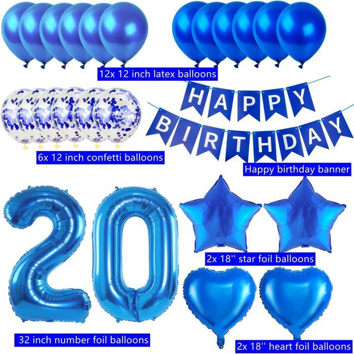 Décoration Anniversaire 8 Ans DECORATION ANNIVERSAIRE 40 Ans Homme 40e Ballon Anniversaire Bleu Argent Joye... EUR 41,98 Décoration Anniversaire 8 Ans Garçon