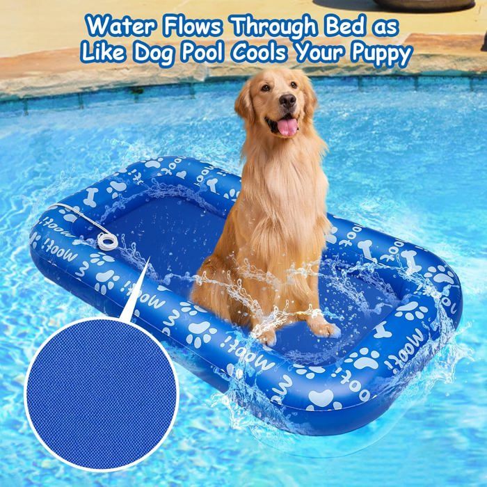 Bouée Piscine Chien Flamant Rose – 90x50 Cm – Flotteur Épais – Couronne Incluse – Été Plage Lac