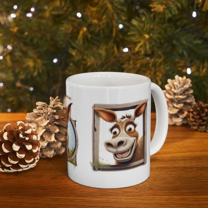 Mug de Noël métal personnalisable, Enfant, Mug vintage Noël