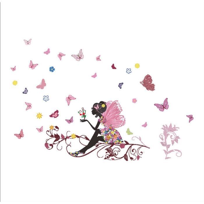 Stickers muraux Art Vine Butterflies amovible - Décor vinyle Decal - Pour  fenêtre - Cdiscount Maison