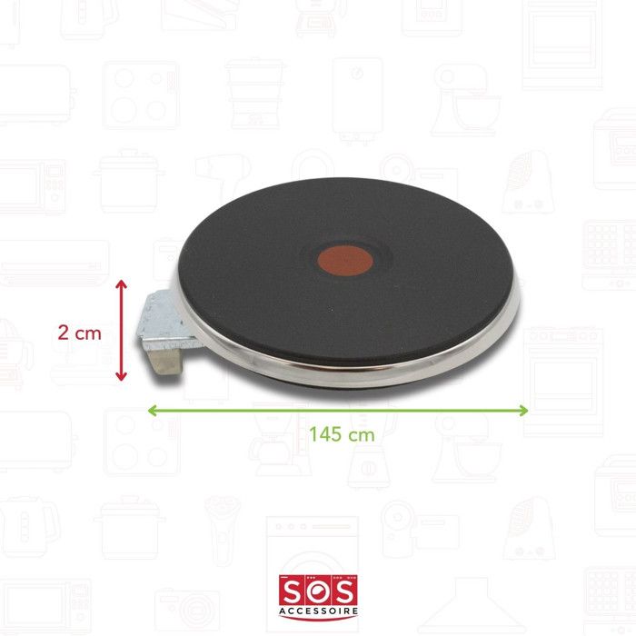 Plaque table de cuisson Ego Plaque Électrique Diam 145 1500w Pour Table