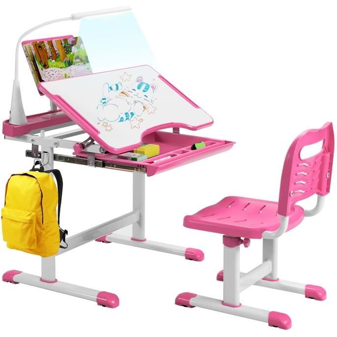 Giantex Ensemble de Table et Chaises de Salle à Manger Mi-Siècle pour Enfants, Ensemble de Table de Mobilier Format Enfant pour Tout-Petits