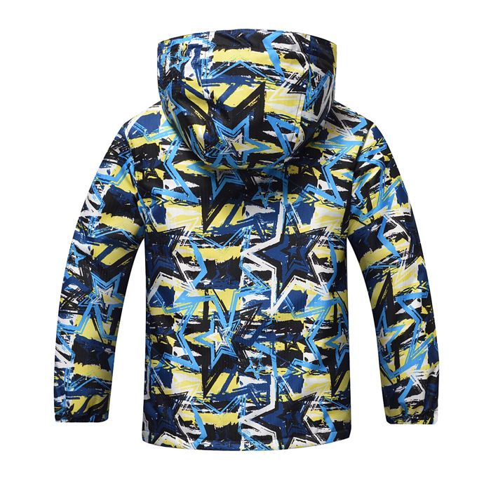 Veste Garçon De 5 à 14 ans Coupe-vent Casual Col Revers avec Capuche