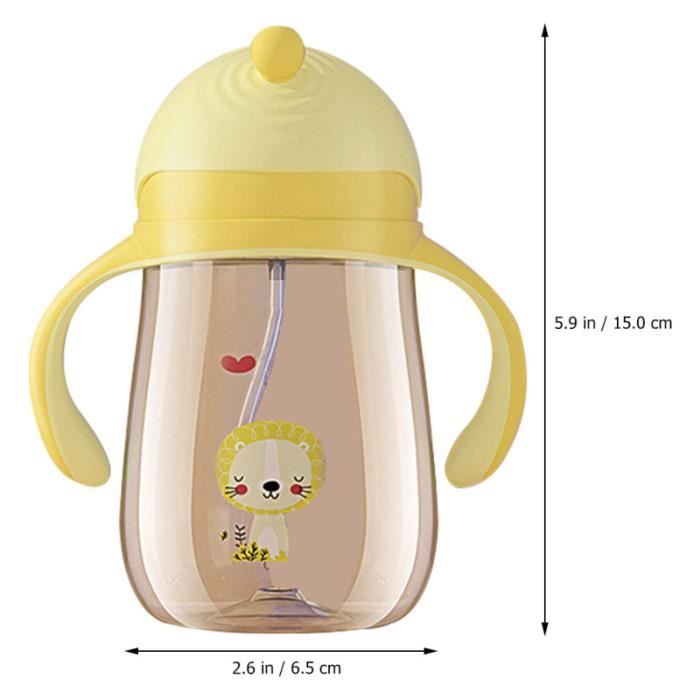 Verre à eau,Tasse à eau en Silicone pour bébé,grande tasse en paille sans  BPA,10 couleurs,chat mignon - Type Tawny A - Cdiscount Maison