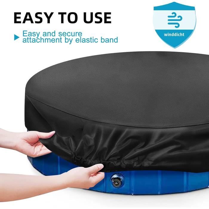 Housse Protectrice Pour échelle De Piscine – Tissu Oxford 210D, Double Zip, 4 Boucles Coupe-vent, Compatible 122-142cm