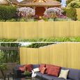 Canisse PVC LILIIN pour jardin balcon terrasse, clôture brise-vent, Stores Balcon, Brise vue 160x300cm, Bambou-2