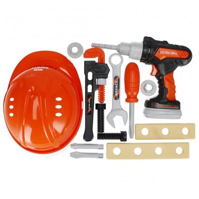Jeu de construction - MEGA CREATIVE - Ensemble d'outils en plastique + casque pour enfants 3+ - Jeux - Jouets