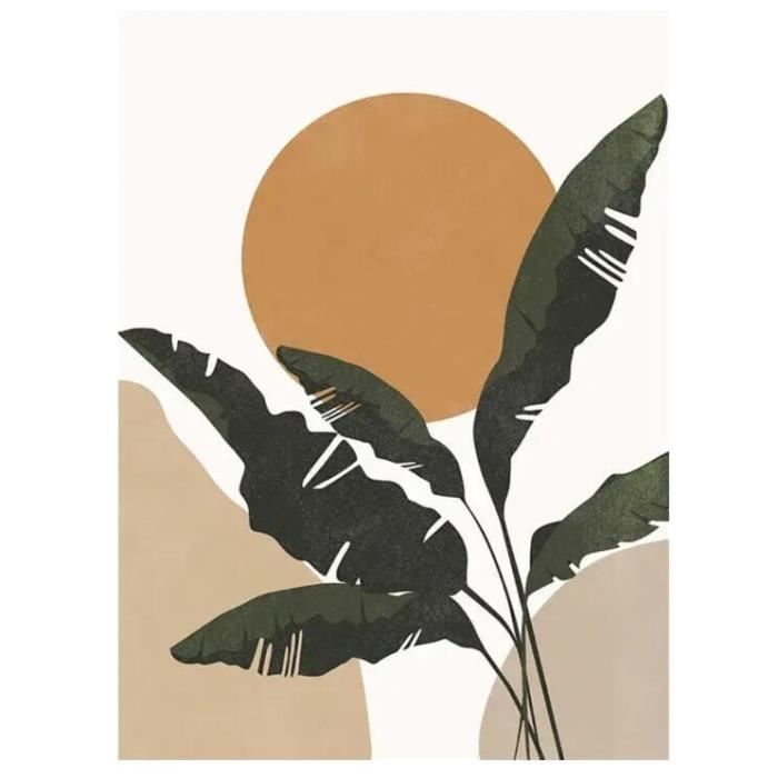 3 Pièces Aquarelle Plantes Cactus Mur Art Impressions Sur Toile Papillon Peinture Nordique