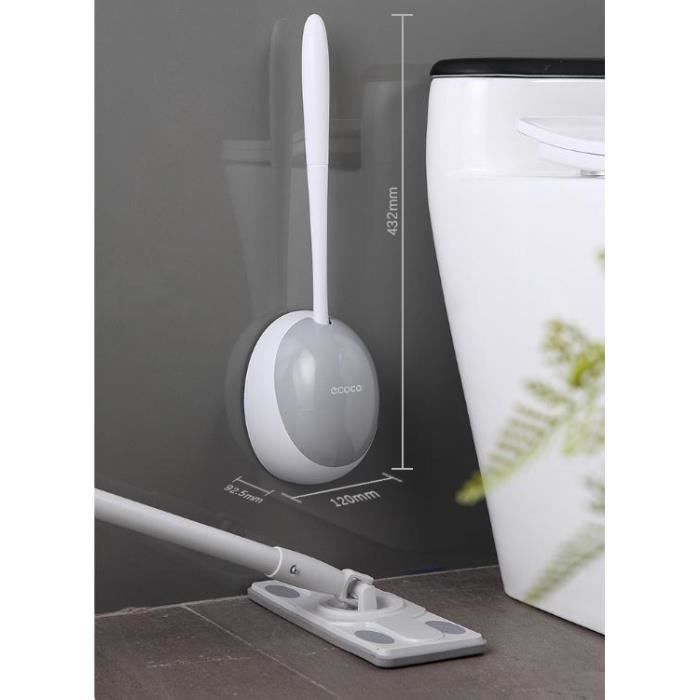 YSDSY Brosse Toilette Silicone avec Support Brosse WC Suspendu  Antibactérienne Balayette WC pour Sal