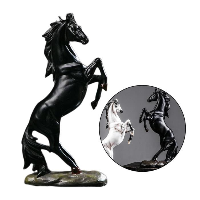marque generique - Modèle De Cheval Réaliste Modèle Animal Figurine Jouet  Statue Ornement Noir - Films et séries - Rue du Commerce